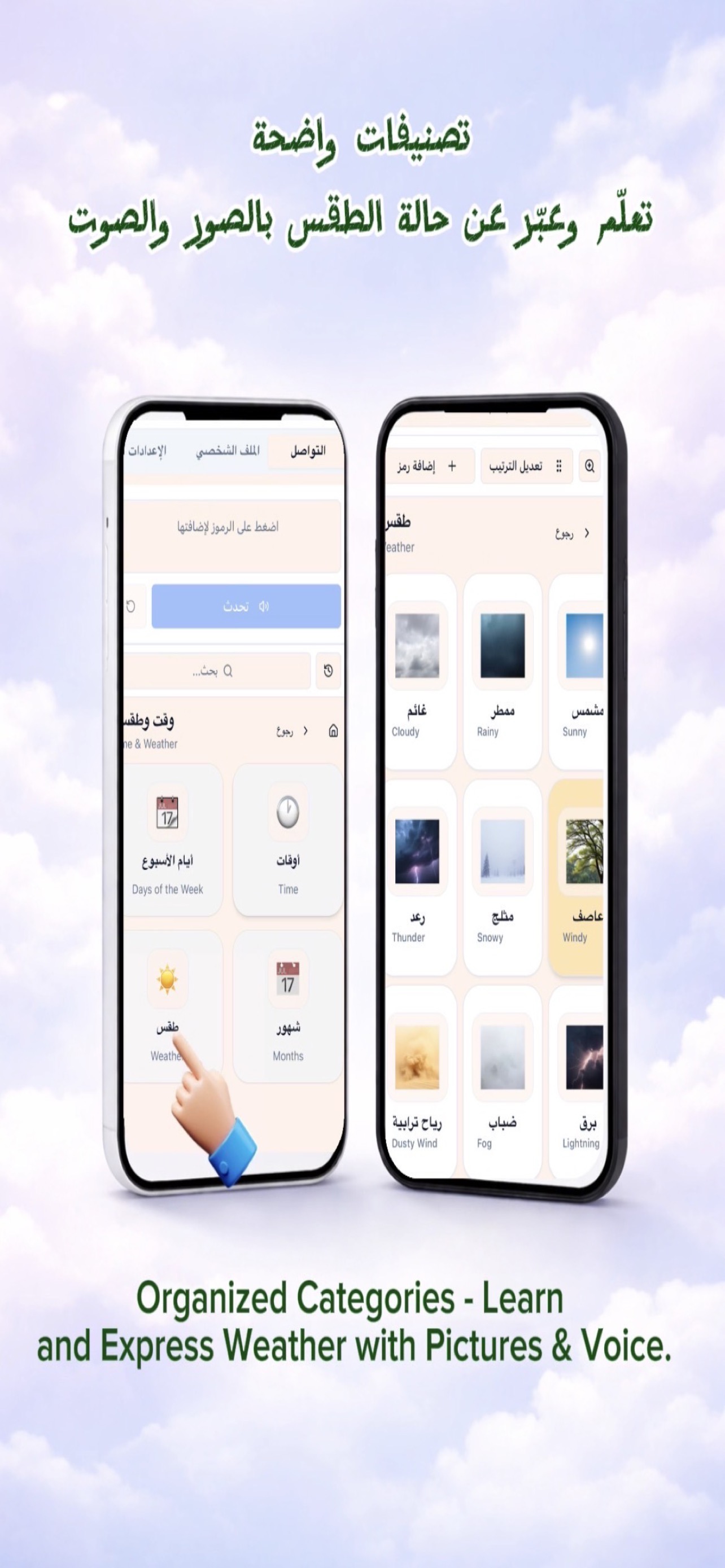 iPhone communication layout